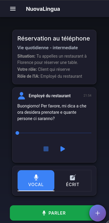 Conversation avec l'IA